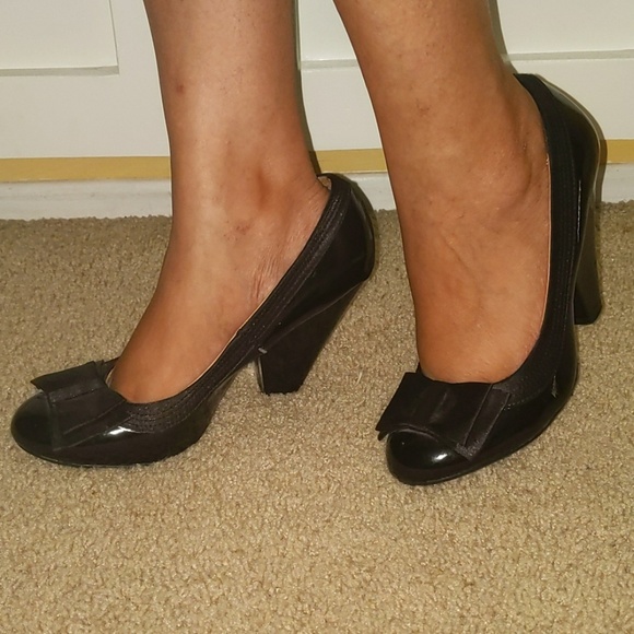 Retro black heels Clearance